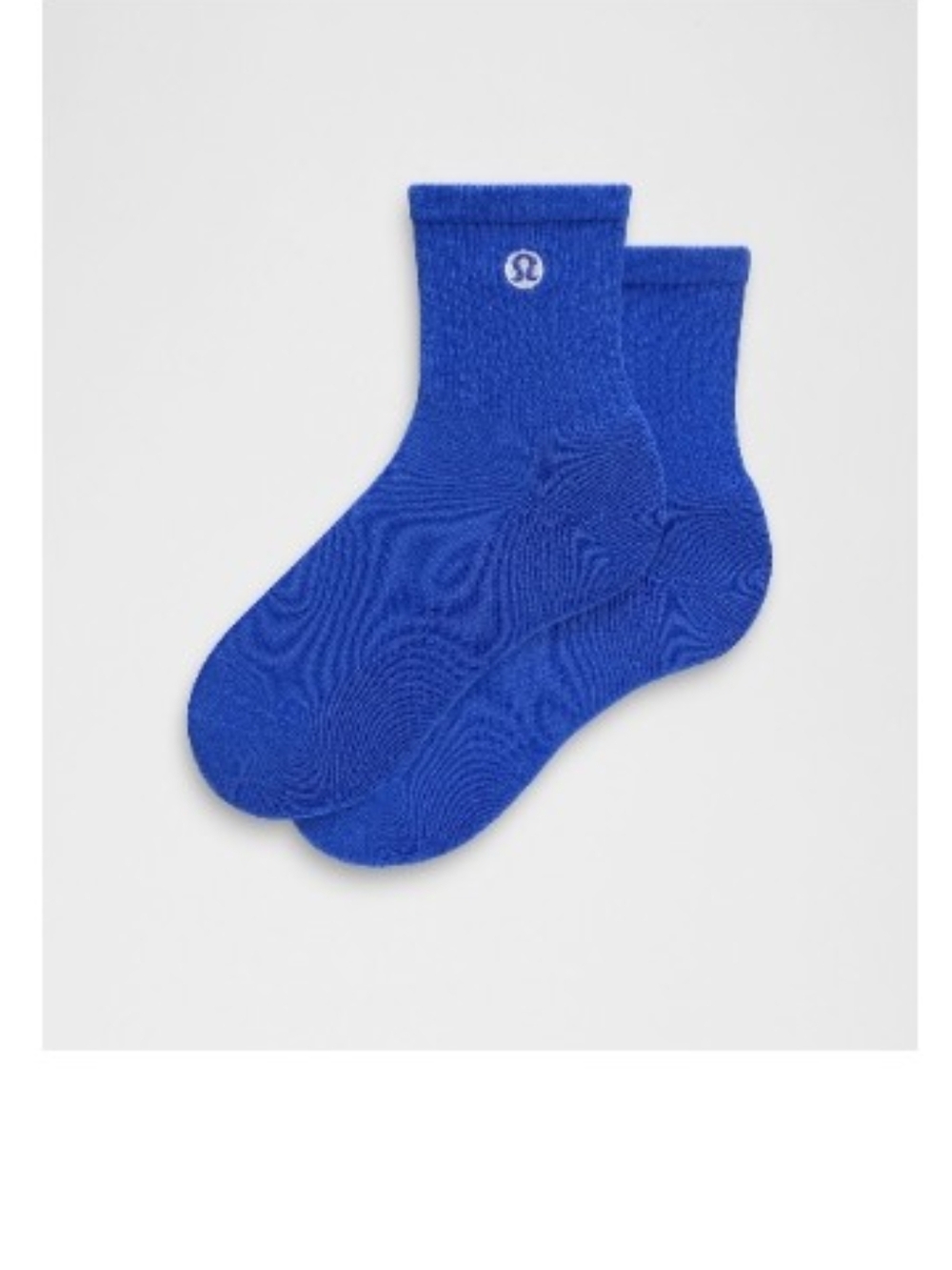 Lululemon Daily Essential Quarter Socks In Beach Ball Blue Sz Medium